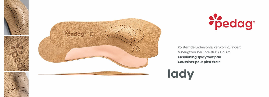 Lady - Leather Insole for High Heels With Met Pad (1 Pair)