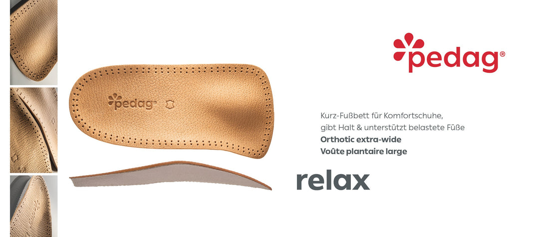 Relax – Wide Feet 3/4 Legnth Flexible Orthotic Insole