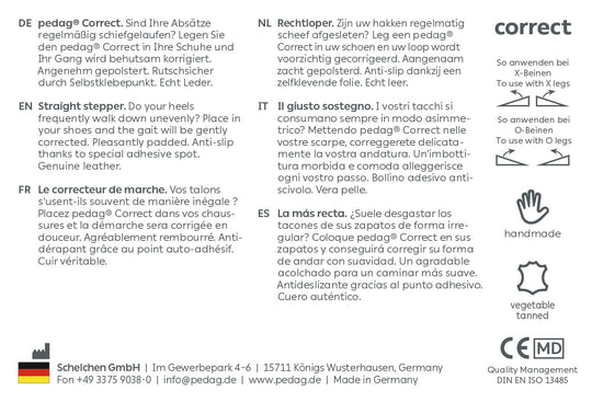 Correct - Reversible Heel Wedge for Pronation & Supination (1 Pair)