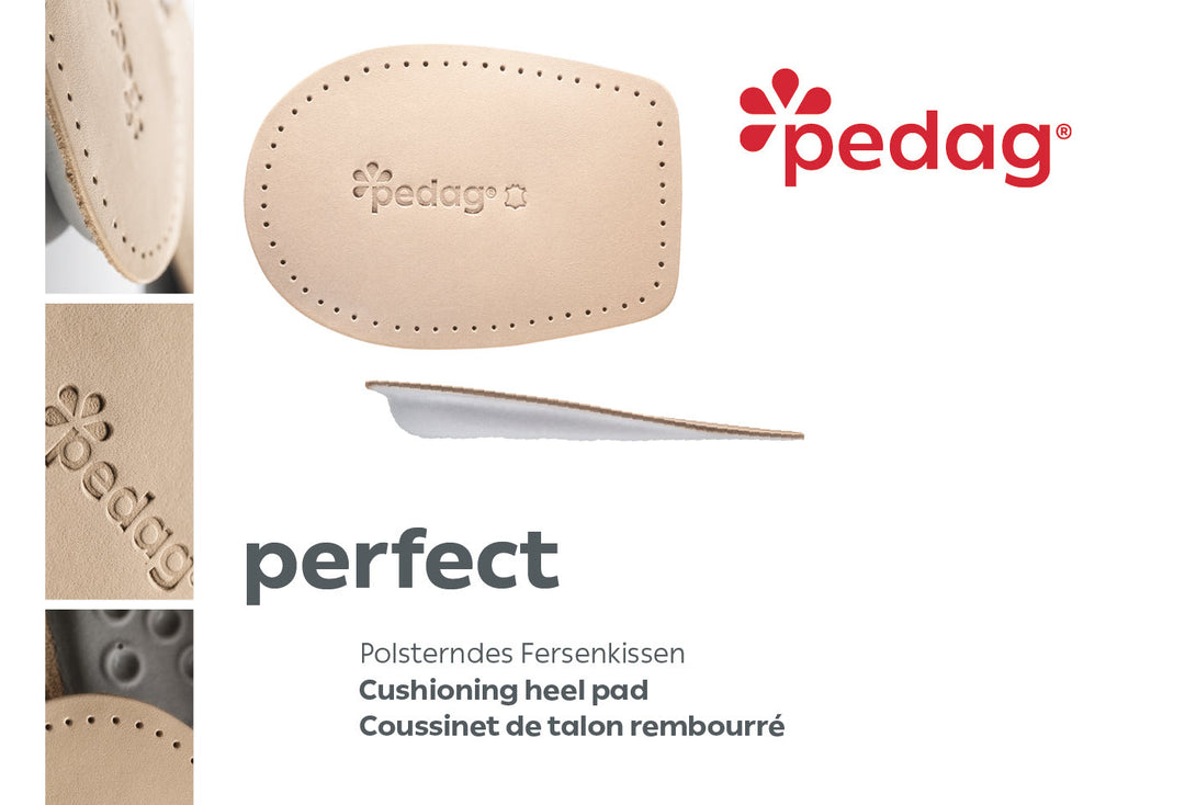 Perfect – Leather Heel Pad with Latex Cushion (1 Pair)