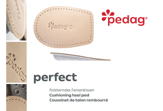 Perfect – Leather Heel Pad with Latex Cushion (1 Pair)