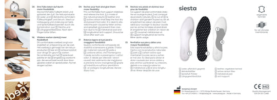 Siesta - Flexible Orthotic Insole for Western Boots with Heels