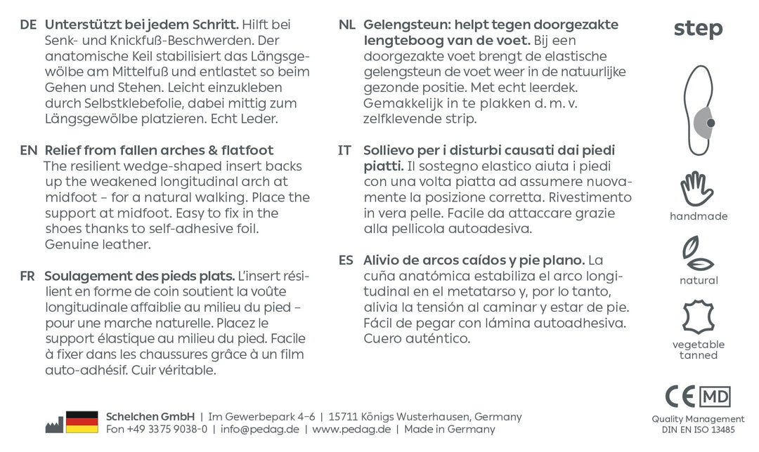 Step – Discreet Arch Support Insert For Higher Arch