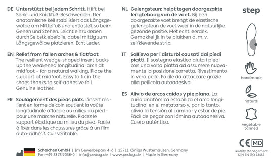 Step – Discreet Arch Support Insert For Higher Arch