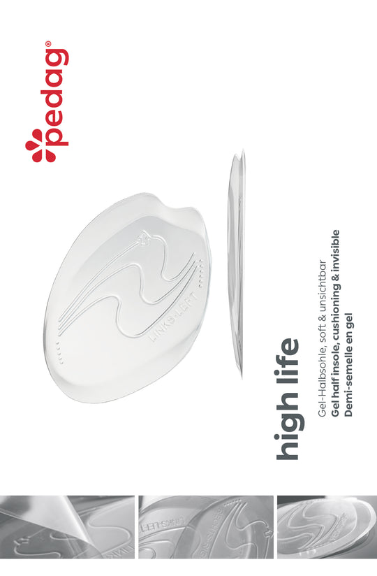 High Life - Transparent Gel Forefoot Cushion for High Heels & Dress Shoes (1 Pair)