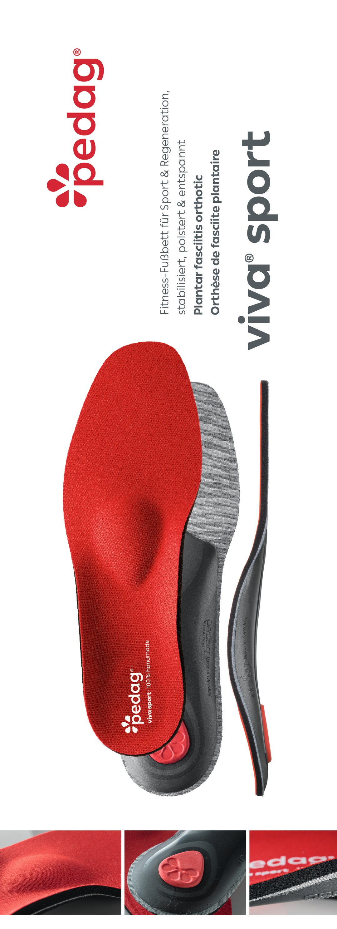 Viva Sport Orthotic Insole - German Made Sports Insole for Running, Training & Active Lifestyles