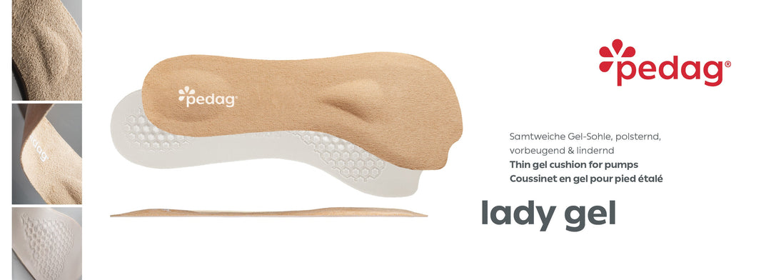 Lady Gel - Ultra-Thin Gel Insoles for High Heels & Pumps (1 Pair)