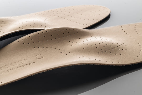 Viva - Medium, High and Low | Leather Orthotic Insole - German Made Arch Support for Dress Shoes and Boots