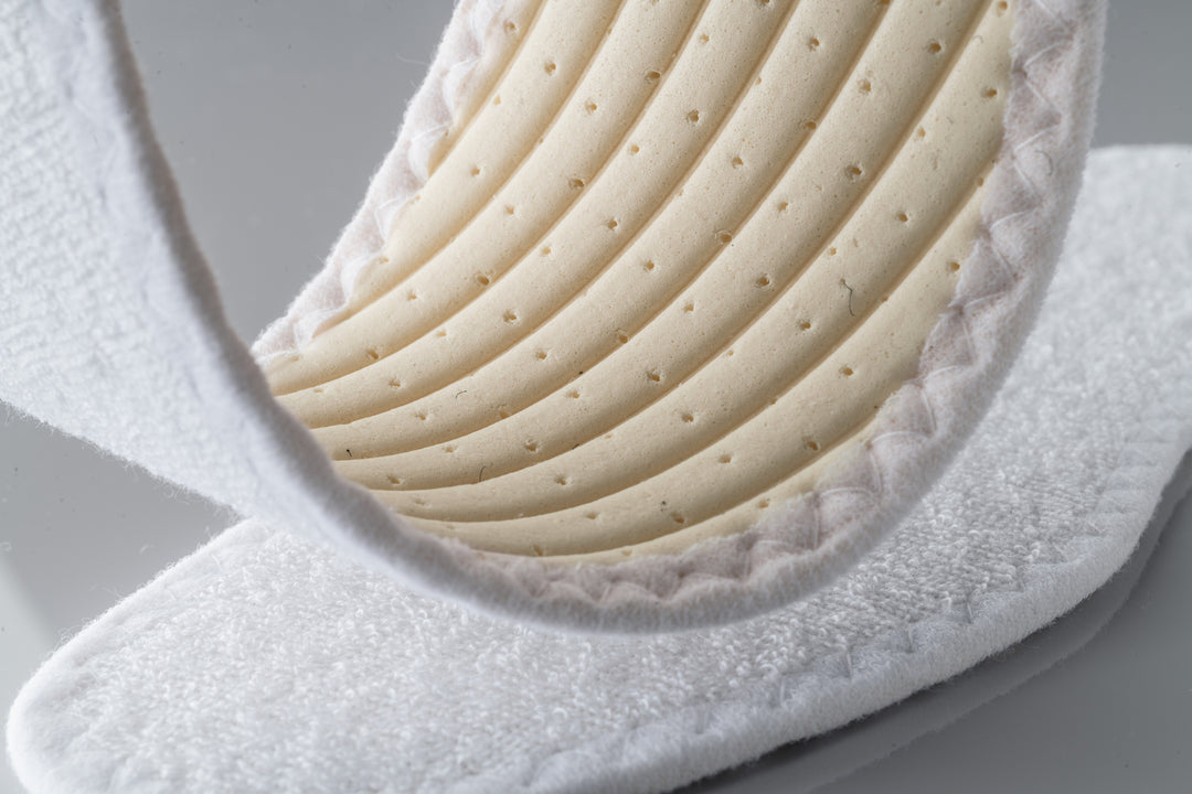 Summer - Cotton Flat Insole with Perforated Latex Cushion Sockless Shoe Liner