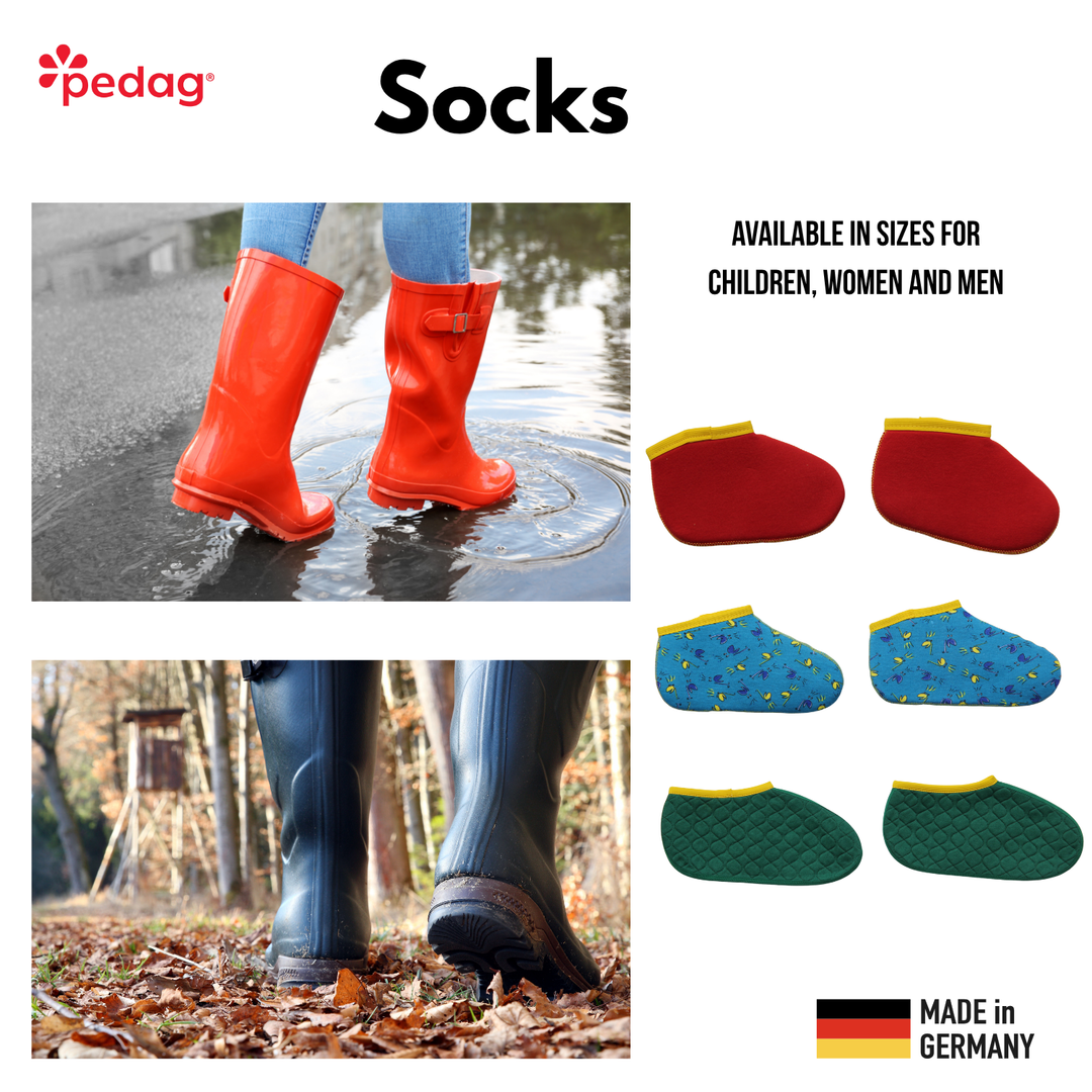 Rubber Boots Socks - Adult and Kids Sizes