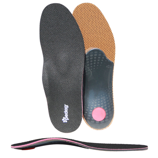 Plantar Fasciitis Orthotic Insole with Anti Odor Activated Carbon, Heat Moldable Arch Support for Pain Relief