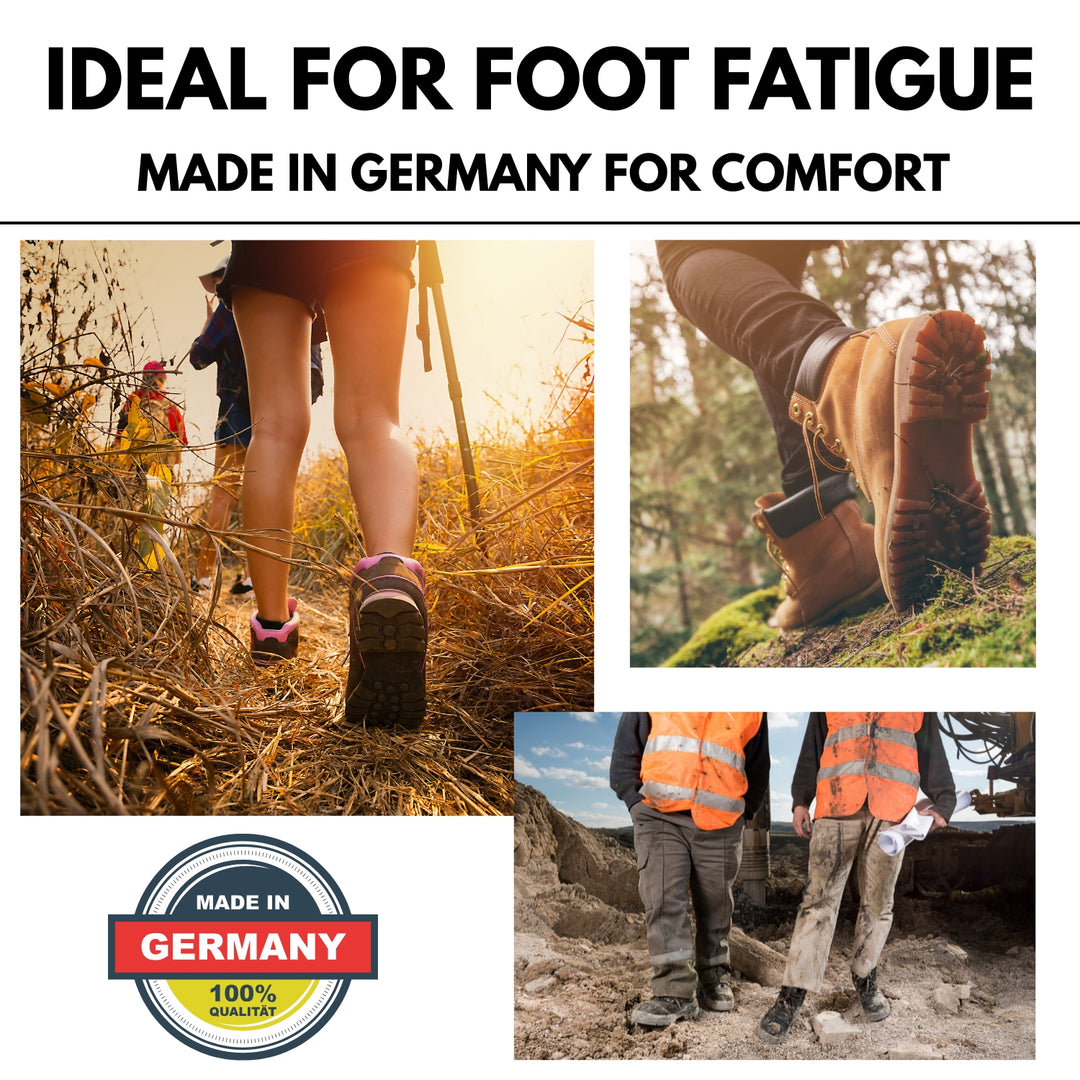 Plantar Fasciitis Orthotic Insole with Anti Odor Activated Carbon, Heat Moldable Arch Support for Pain Relief