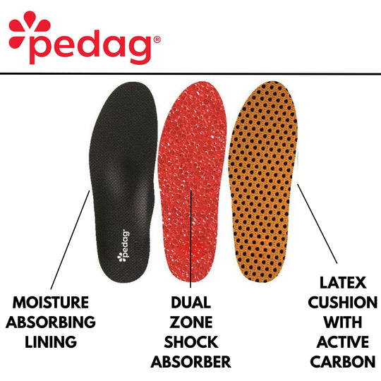 Plantar Fasciitis Orthotic Insole with Anti Odor Activated Carbon, Heat Moldable Arch Support for Pain Relief