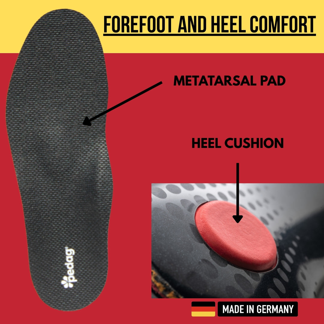 Plantar Fasciitis Orthotic Insole with Anti Odor Activated Carbon, Heat Moldable Arch Support for Pain Relief