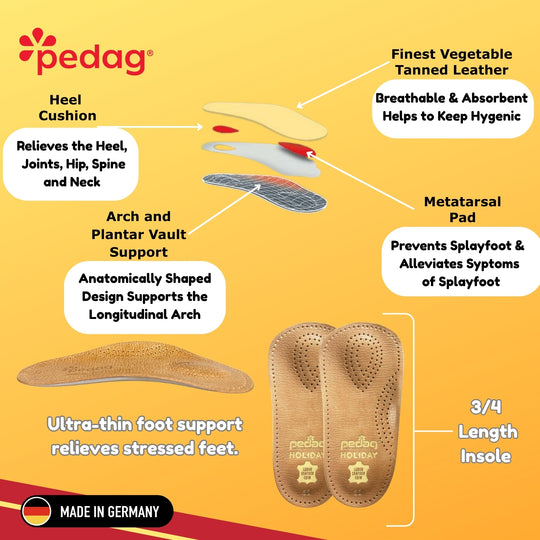 Holiday - Classic 3/4 Orthotic Insole for Dress Shoes & Low-Profile Footwear