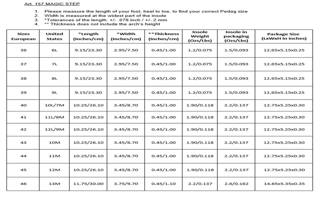 Magic Step - Vegan Leather Insole