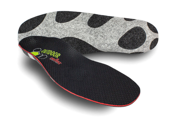SPORTSLINE Outdoor - Premium Heat-Moldable Hiking Insole with Heel Cup