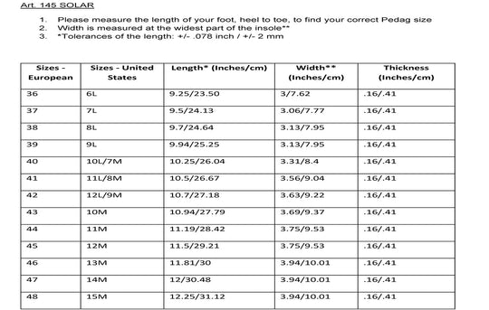 Solar - Thermal Three Layer Insulating Insole