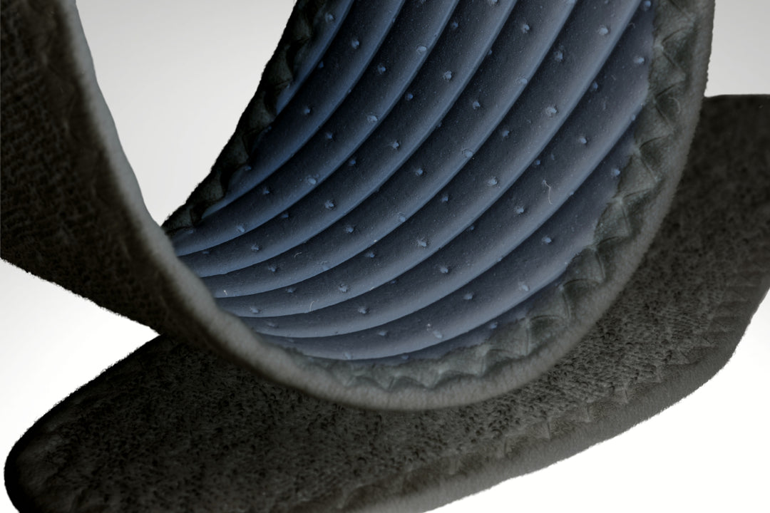 Summer - Cotton Flat Insole with Perforated Latex Cushion Sockless Shoe Liner