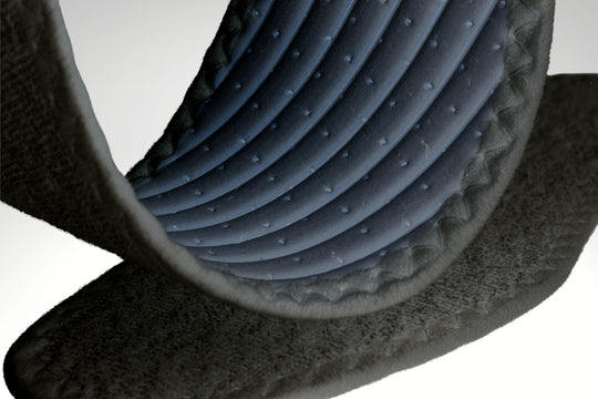 Summer - Cotton Flat Insole with Perforated Latex Cushion Sockless Shoe Liner