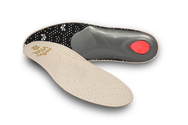 Viva - Medium, High and Low | Leather Orthotic Insole - German Made Arch Support for Dress Shoes and Boots