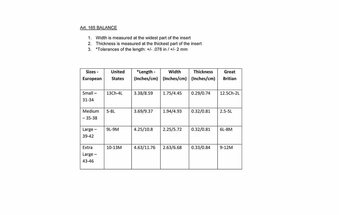 Balance – Flatfoot Support Insert