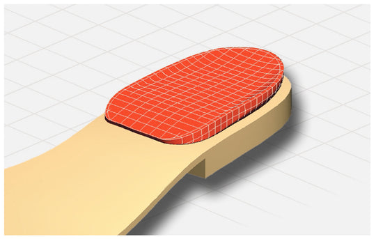 Perfect – Leather Heel Pad with Latex Cushion (1 Pair)