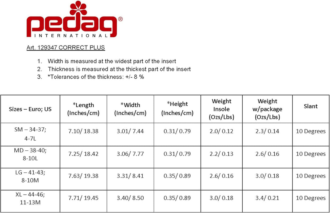 Correct Plus – 3/4 Orthotic for Over-Supination