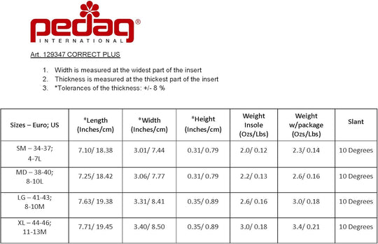 Correct Plus – 3/4 Orthotic for Over-Supination