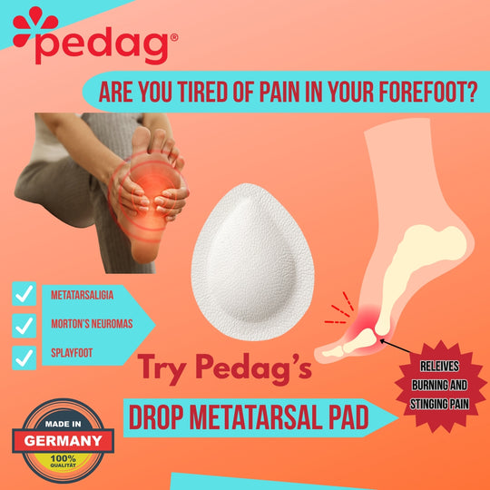 Drop - Metatarsal Arch Support Pad Teardrop Shape (1 Pair)