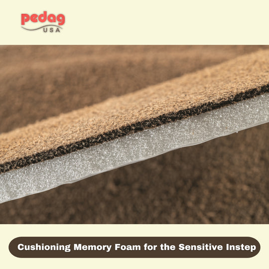 Supra - Suede Tongue Pad with Memory Foam for Loose Fitting Shoes (1 Pair)