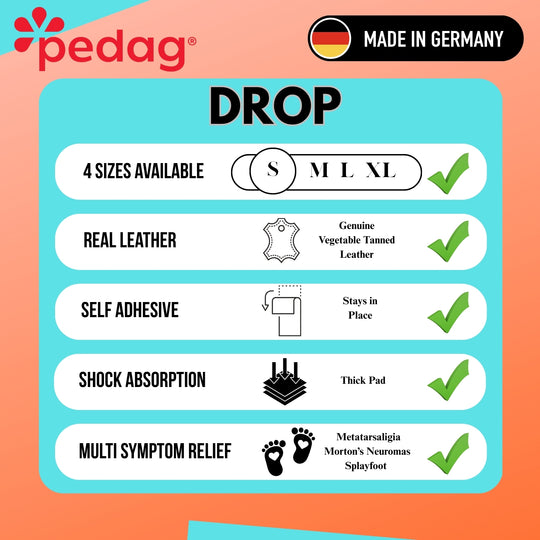 Drop - Metatarsal Arch Support Pad Teardrop Shape (1 Pair)