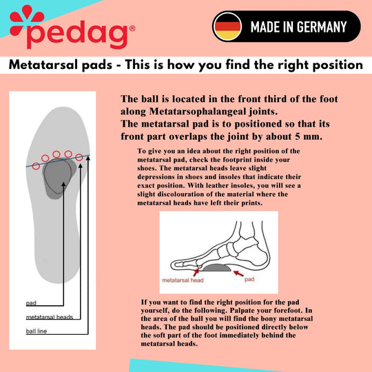 Drop - Metatarsal Arch Support Pad Teardrop Shape (1 Pair)