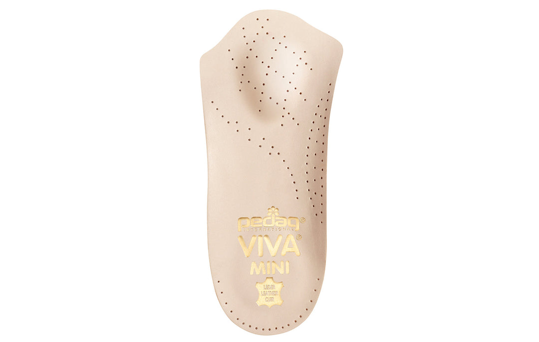 Viva Mini - Slim 3/4 Leather Orthotic Insole for Dress Shoes & Tight-Fitting Footwear