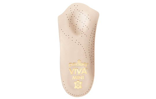 Viva Mini - Slim 3/4 Leather Orthotic Insole for Dress Shoes & Tight-Fitting Footwear