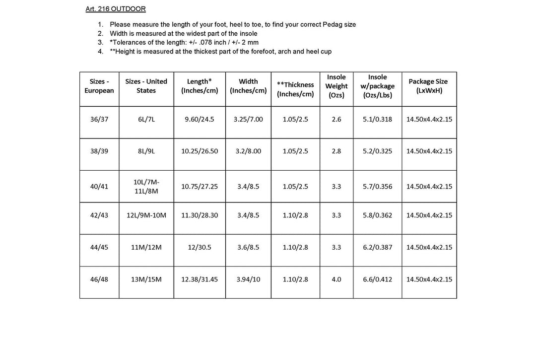 SPORTSLINE Outdoor - Premium Heat-Moldable Hiking Insole with Heel Cup
