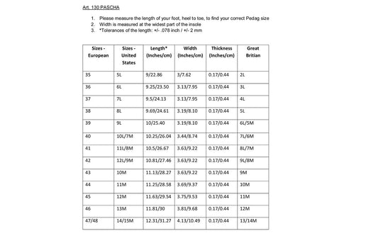 Pascha – Warming Shearling Insole with Cork Underlayer