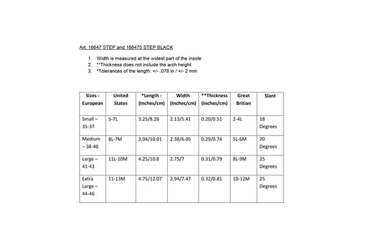 Step – Discreet Arch Support Insert For Higher Arch
