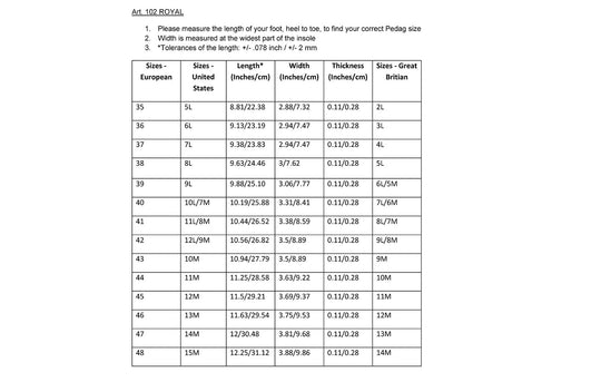 Royal - Premium Sheepskin Leather Shoe Liner with Odor Control